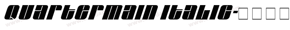 Quartermain Italic字体转换
